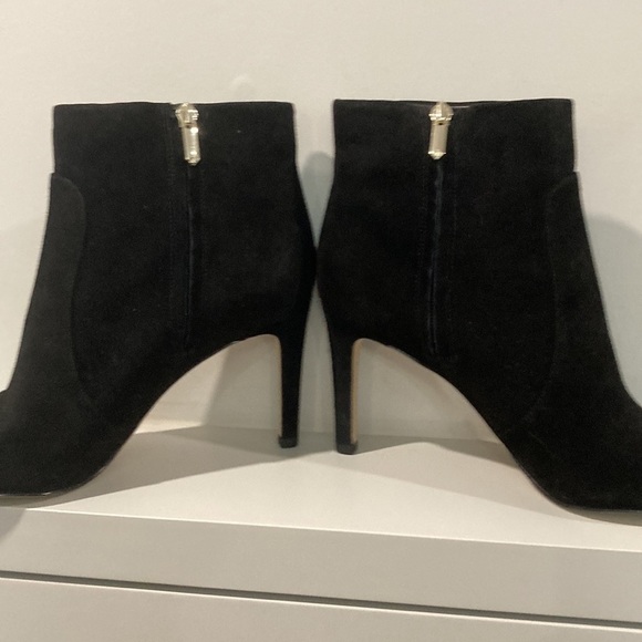 SAM Edelman Black Karen Suede Pointed Toe Ankle Boot Size 10 - Picture 2 of 11